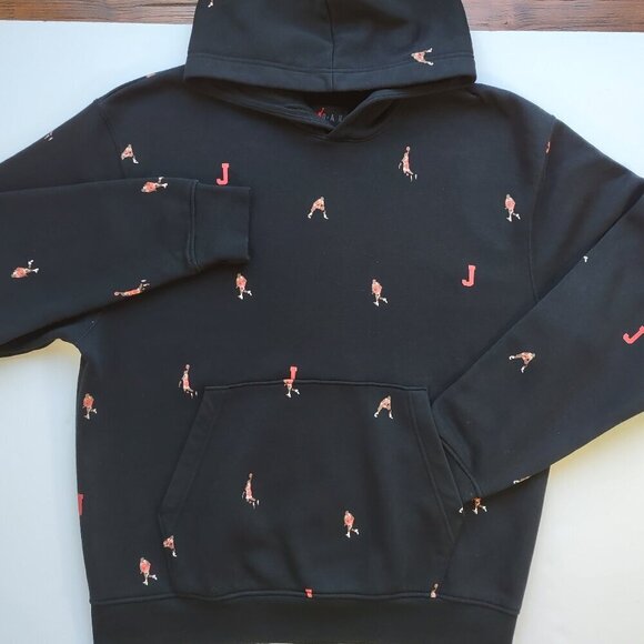 Air Jordan MJ Jumpman Statement Fleece Hoodie Streetwear Men Medium - Picture 7 of 12